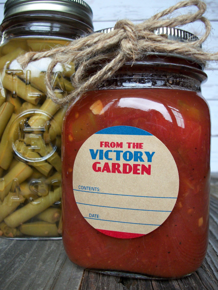 From the Victory Garden Canning Labels | CanningCrafts.com