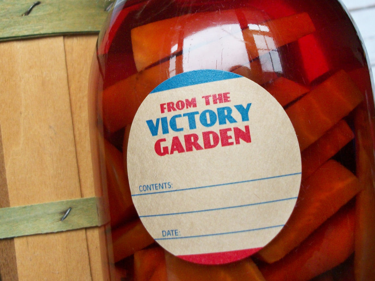 From the Victory Garden Canning Jar Labels | CanningCrafts.com