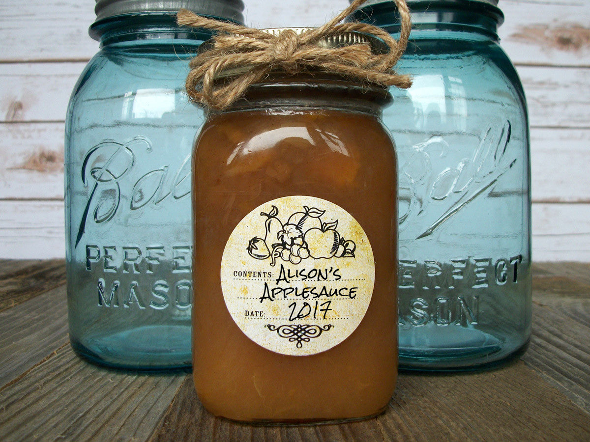 vintage fruit canning jam jar label | CanningCrafts.com