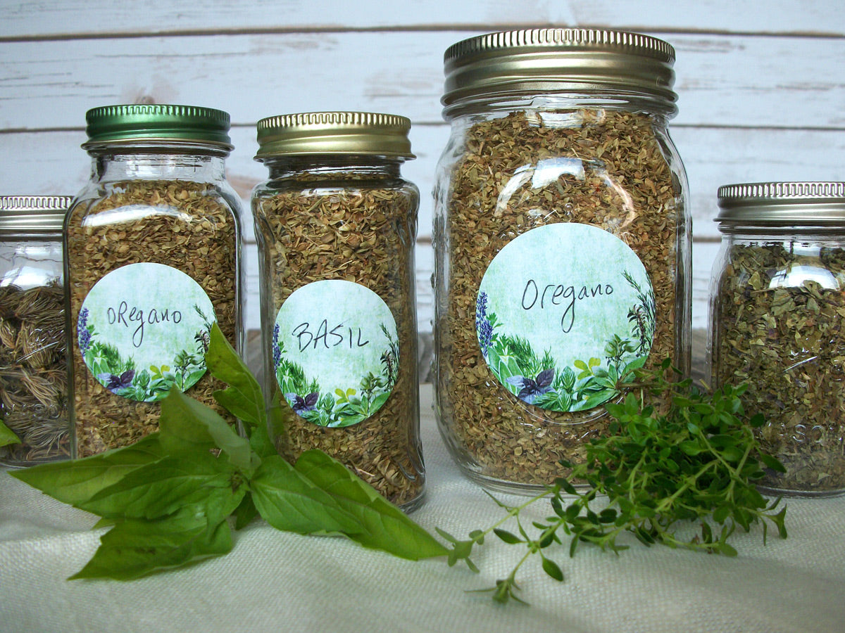 Vintage Herb & Spice Canning Labels for basil, thyme, oregano herbs –  CanningCrafts