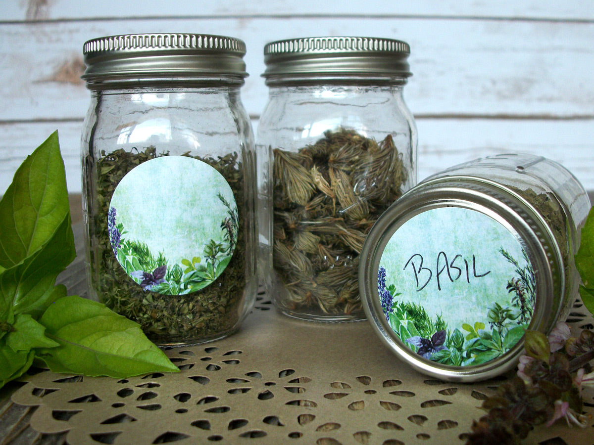 Vintage Herb & Spice Canning Jar Labels | CanningCrafts.com