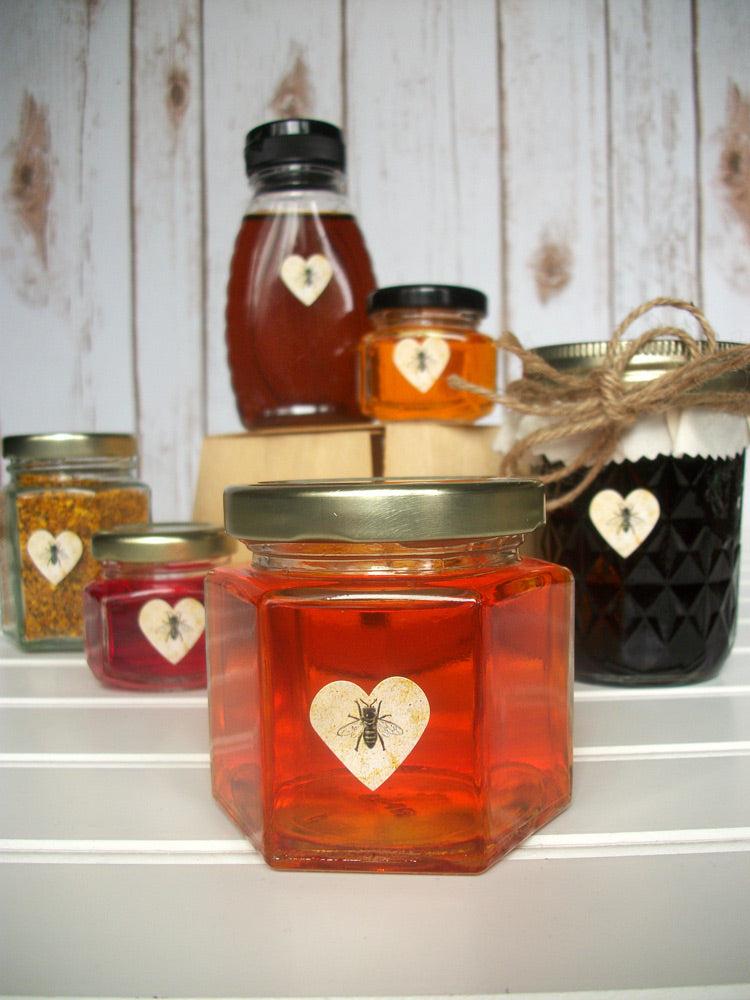 vintage honey bee heart labels | CanningCrafts.com