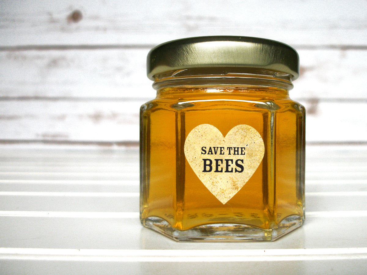 Save the Bees honey jar labels | CanningCrafts.com