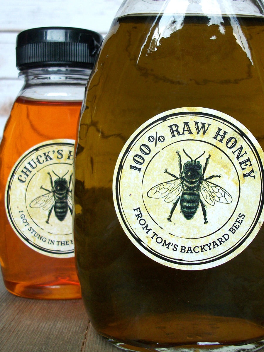 Custom Vintage Seal Honey Labels | CanningCrafts.com