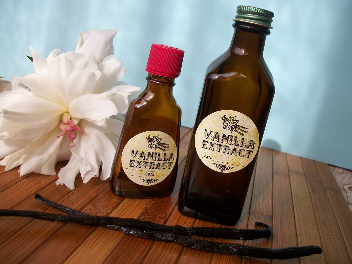 Vintage Vanilla Extract Bottle Labels | CanningCrafts.com