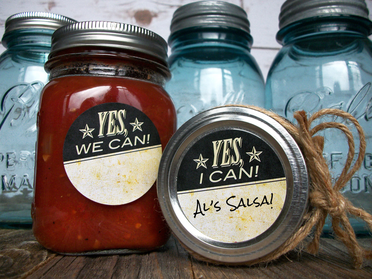 Vintage Yes I & We Can victory garden canning labels | CanningCrafts.com