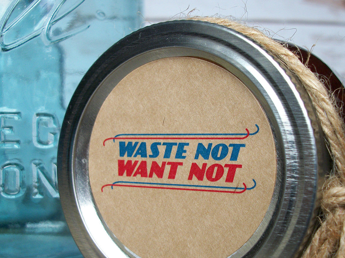 Waste Not Want Not Canning Labels | CanningCrafts.com
