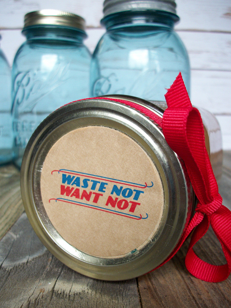 Waste Not Want Not Canning Labels | CanningCrafts.com