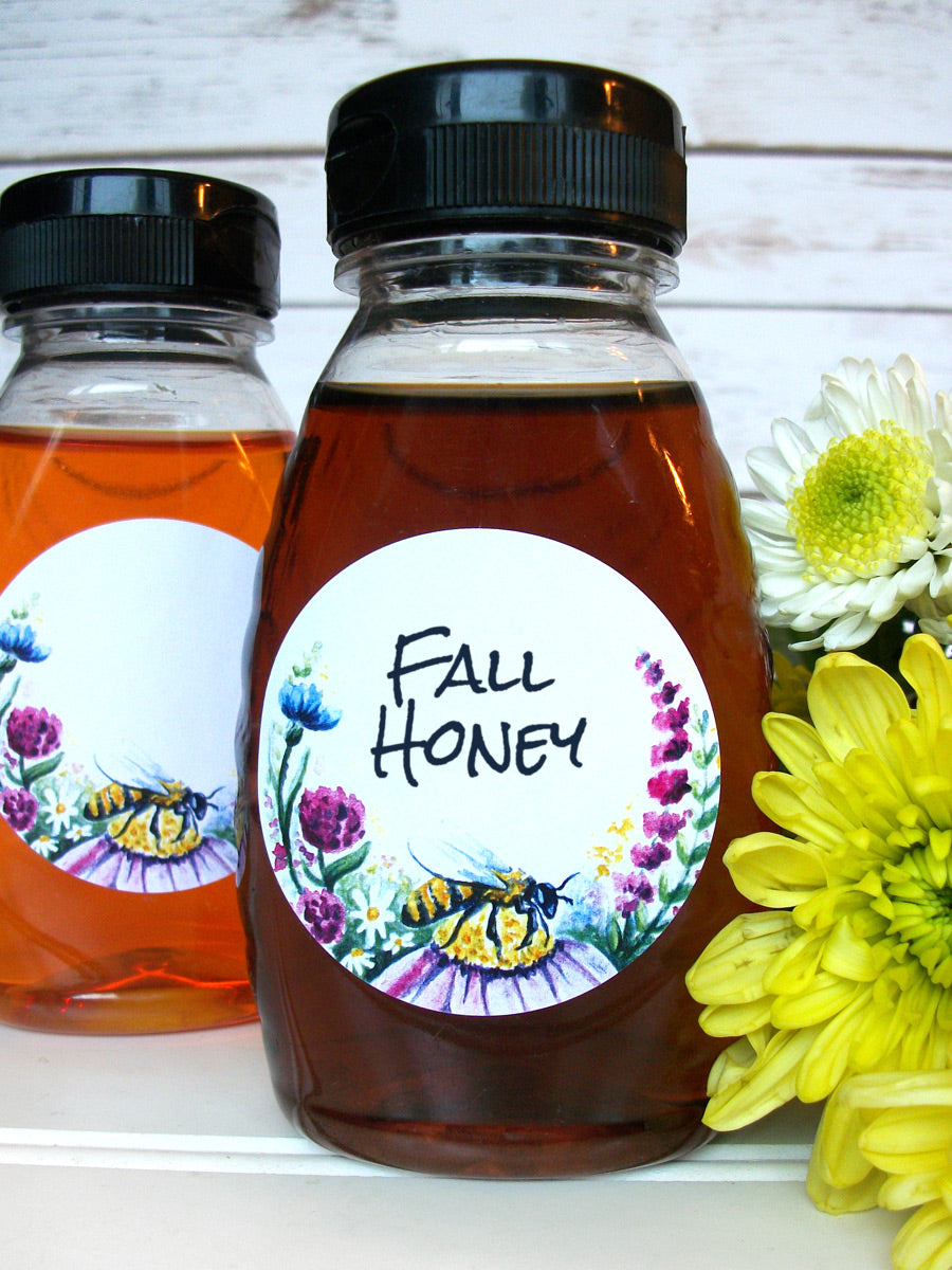 Watercolor Wildflower Honey Labels | CanningCrafts.com