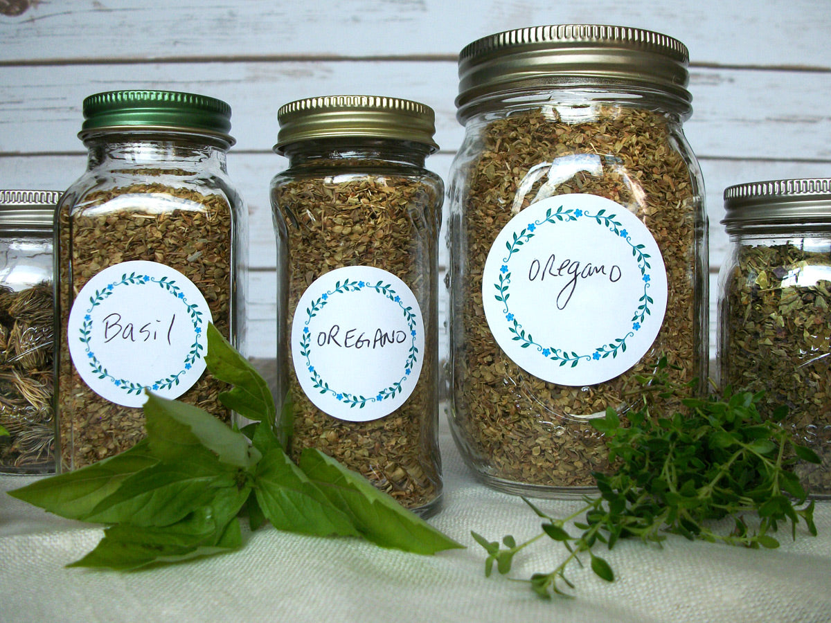 Wreath Herb & Spice Canning Labels | CanningCrafts.com